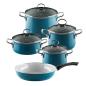 Preview: Riess Geschirr-Set 5-tlg., Nouvelle Aquamarin extra stark